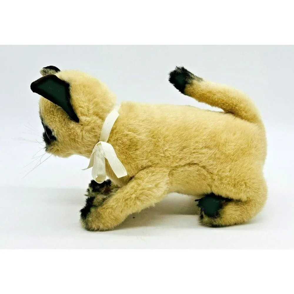 Applause‎ Realistic Siamese Cat Plush Standing 1987 Stuffed Animal 9 Inch